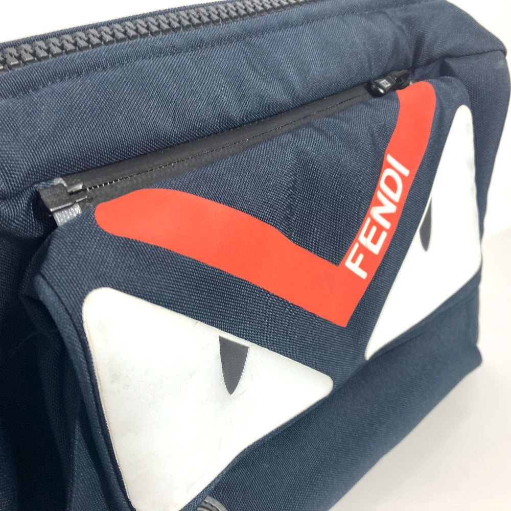 FENDI モンスターバグス ベビーカー用 カバン ポーチ ナイロン キッズ ネイビー - brandshop-reference