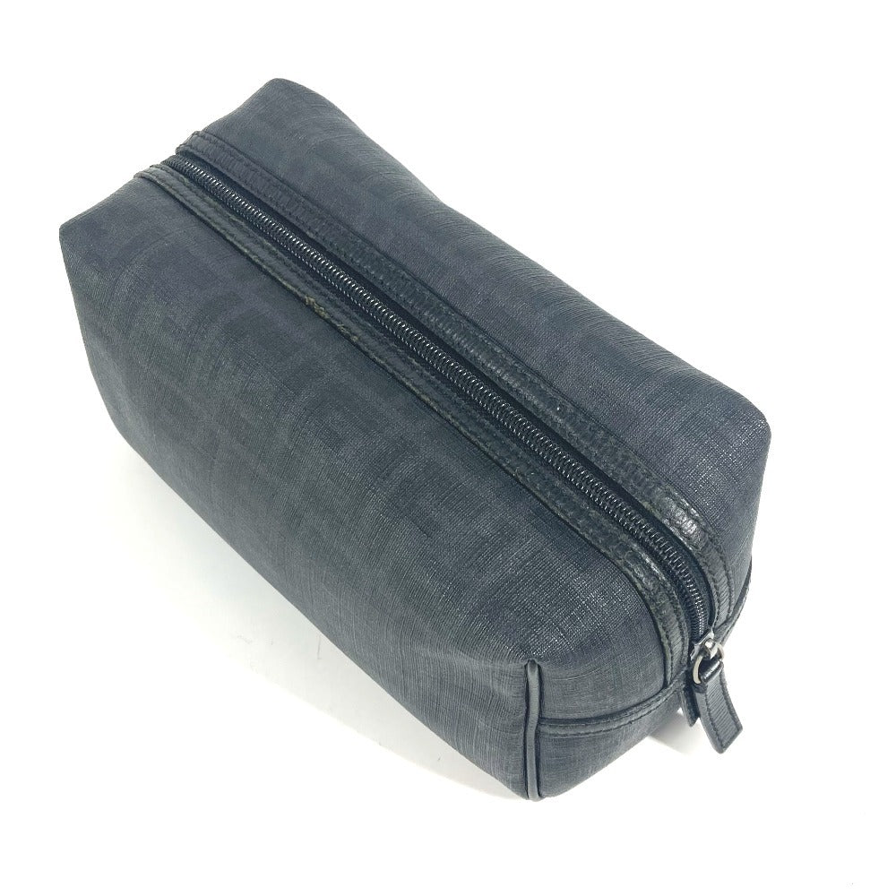 FENDI ズッカ ロゴ カバン ポーチ セカンドバッグ PVC メンズ ブラック - brandshop-reference