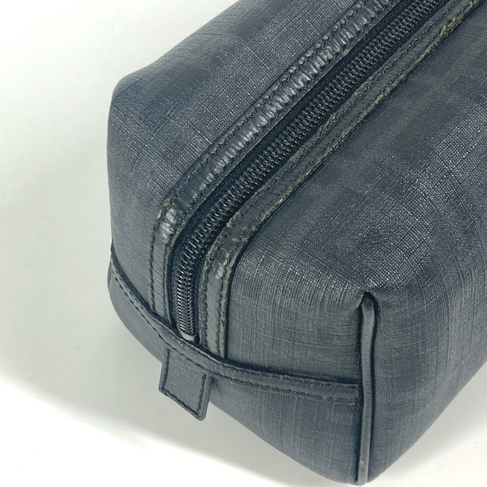 FENDI ズッカ ロゴ カバン ポーチ セカンドバッグ PVC メンズ ブラック - brandshop-reference