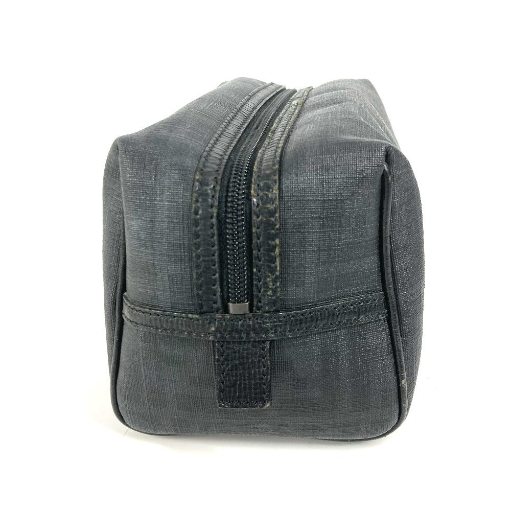 FENDI ズッカ ロゴ カバン ポーチ セカンドバッグ PVC メンズ ブラック - brandshop-reference