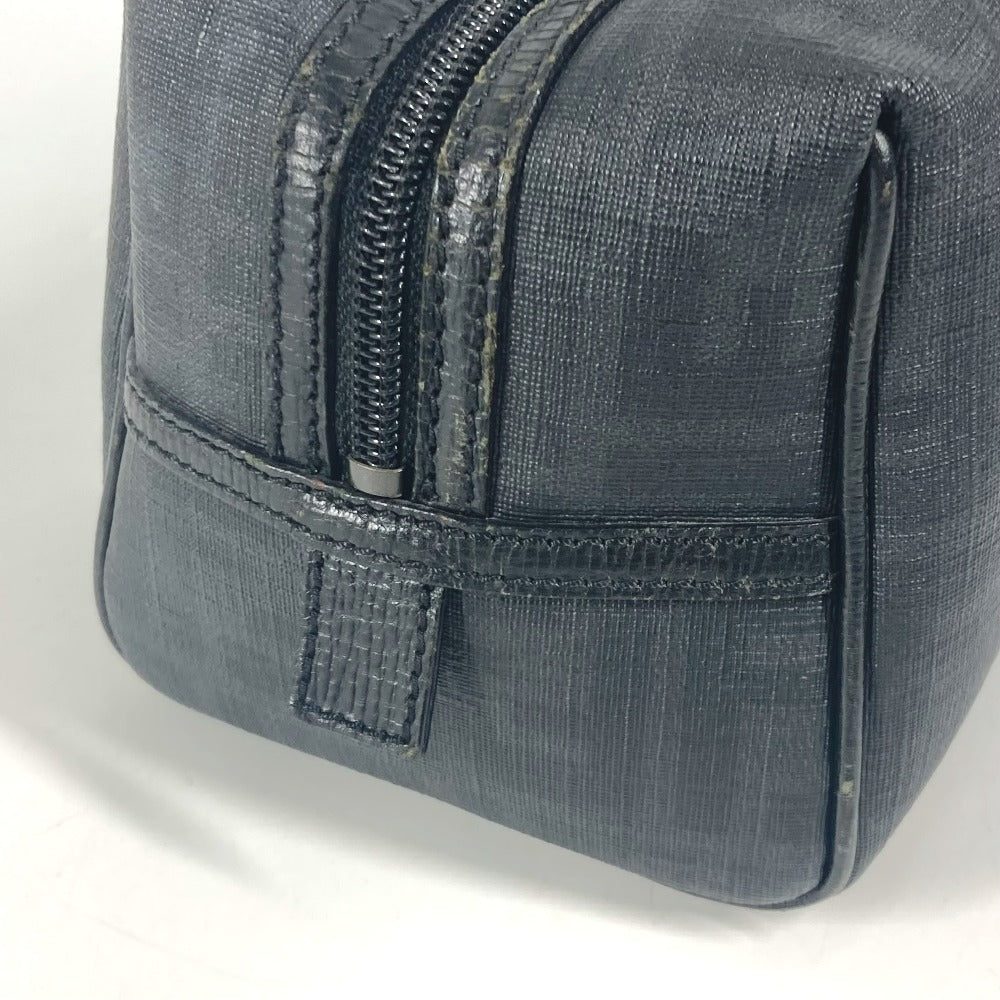 FENDI ズッカ ロゴ カバン ポーチ セカンドバッグ PVC メンズ ブラック - brandshop-reference