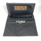 FENDI 7N0078 Zucca Logo Pouch Clutch Bag Leather Men's Black