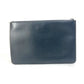FENDI 7N0078 Zucca Logo Pouch Clutch Bag Leather Men's Black
