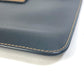 FENDI 7N0078 Zucca Logo Pouch Clutch Bag Leather Men's Black