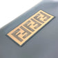 FENDI 7N0078 Zucca Logo Pouch Clutch Bag Leather Men's Black