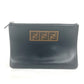 FENDI 7N0078 ポーチ ズッカ ロゴ カバン クラッチバッグ レザー メンズ ブラック