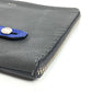 FENDI Selleria Logo Pouch Bag Clutch Bag Leather Men's Black