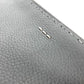 FENDI Selleria Logo Pouch Bag Clutch Bag Leather Men's Black