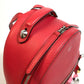 FENDI 8BZ038 Valentine's Day Limited Edition Studded Mini Backpack, Leather, Women's, Red