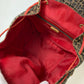 FENDI Leopard Print Backpack in Canvas/Leather, Brown and Red, for Women