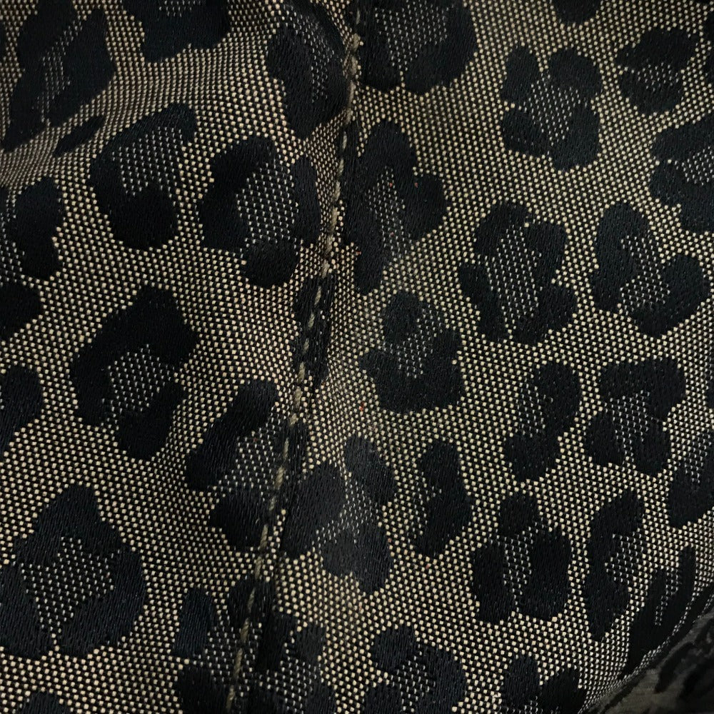 FENDI Leopard Print Backpack in Canvas/Leather, Brown and Red, for Women