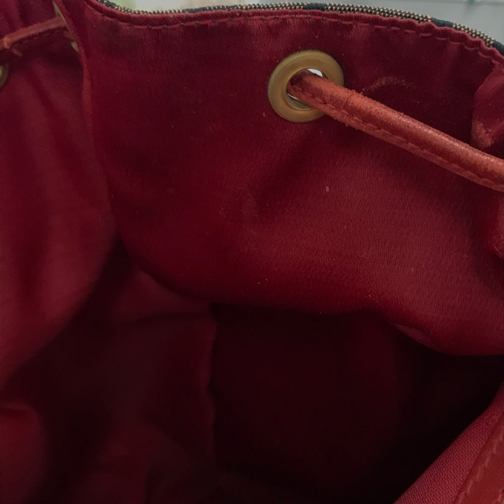 FENDI Leopard Print Backpack in Canvas/Leather, Brown and Red, for Women