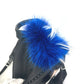FENDI 7VZ016 バックパック カバン カールラガーフェルド ファー スタッズ リュックサック ナイロン レディース ブラック