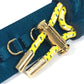 FENDI 8C0627 Belt, Pants Belt, Satin Canvas, Women's, Blue