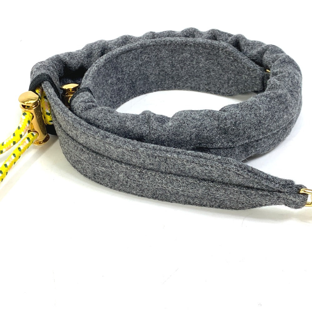 FENDI 8C0627 Strap You Knit Shoulder Strap in Felt, Women's, Gray