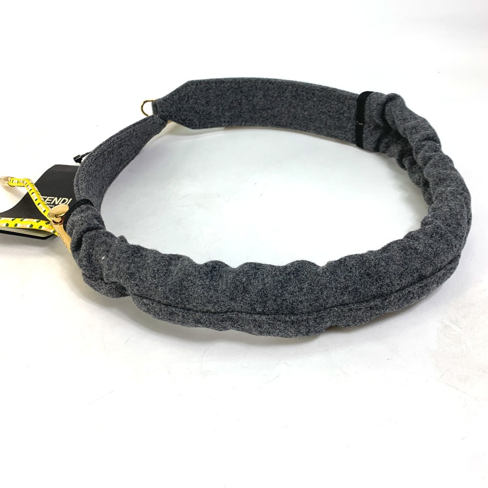 FENDI 8C0627 Strap You Knit Shoulder Strap in Felt, Women's, Gray