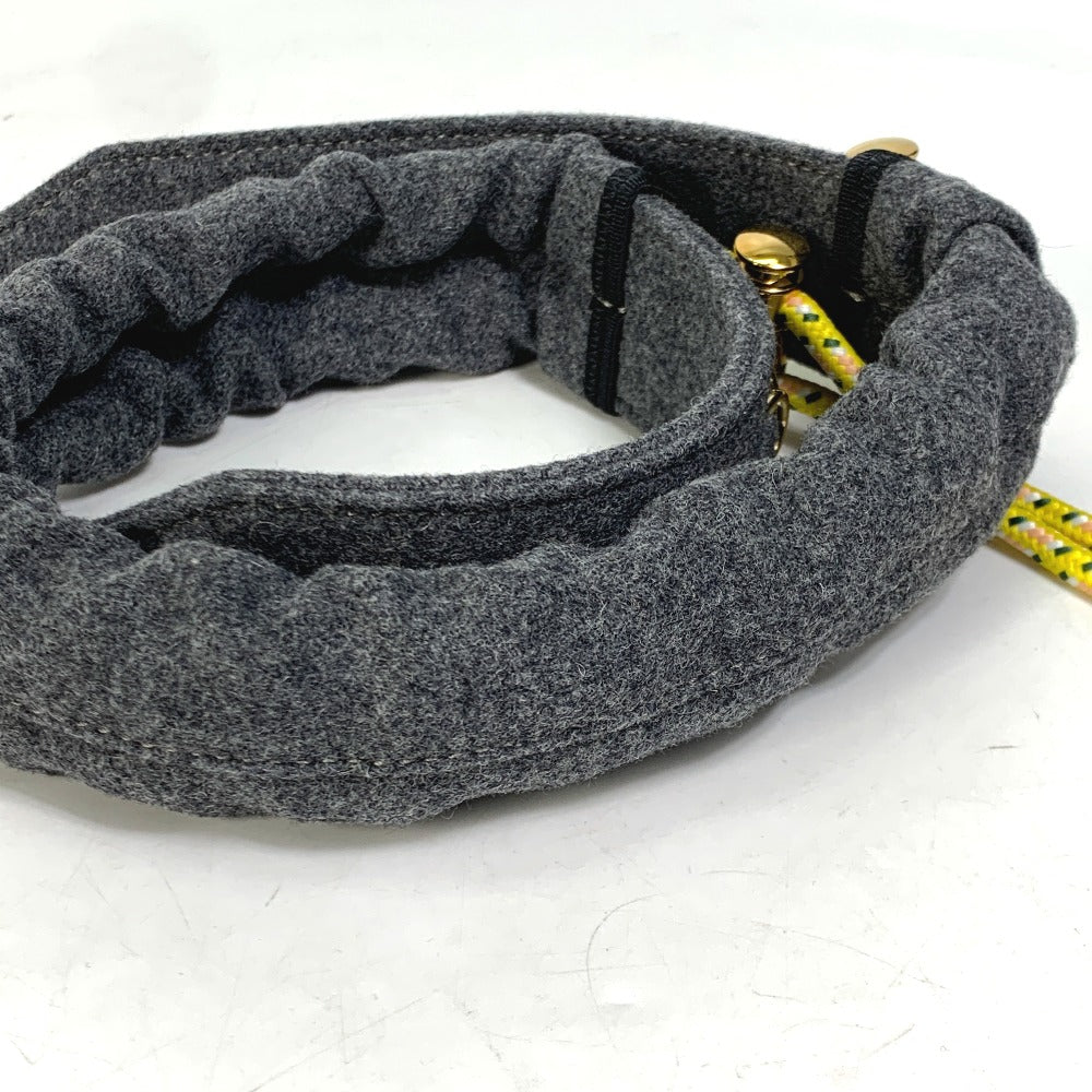 FENDI 8C0627 Strap You Knit Shoulder Strap in Felt, Women's, Gray