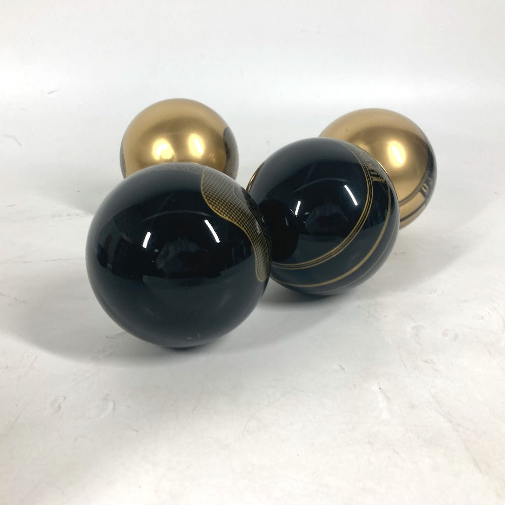 FENDI Xmas クリスマスボール ロゴ クリスマス オーナメント 4個セット ロゴ チャーム プラスチック ユニセックス ゴールド - brandshop-reference