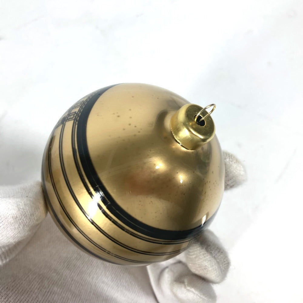 FENDI Xmas クリスマスボール ロゴ クリスマス オーナメント 4個セット ロゴ チャーム プラスチック ユニセックス ゴールド - brandshop-reference