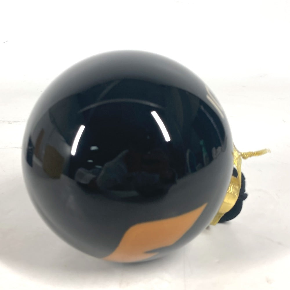 FENDI Xmas クリスマスボール ロゴ モンスター クリスマス オーナメント インテリア チャーム プラスチック ユニセックス ブラック - brandshop-reference