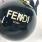 FENDI Xmas クリスマスボール ロゴ モンスター クリスマス オーナメント インテリア チャーム プラスチック ユニセックス ブラック - brandshop-reference