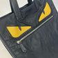 FENDI 7VA367 Monster Bugs Tote Bag, Nylon, Men's, Black