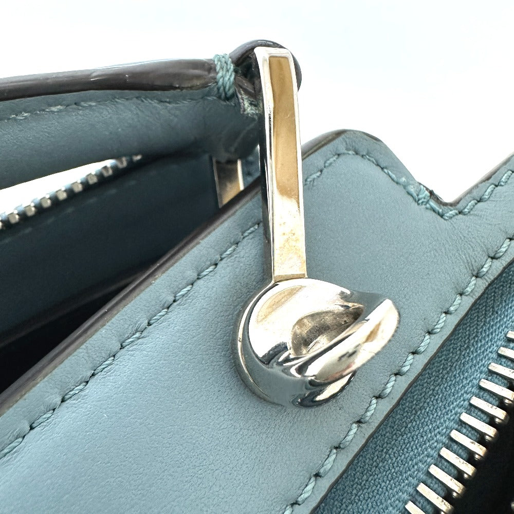 FENDI 8BN293.com 2-Way Bag Shoulder Bag Handbag Leather Women's Blue