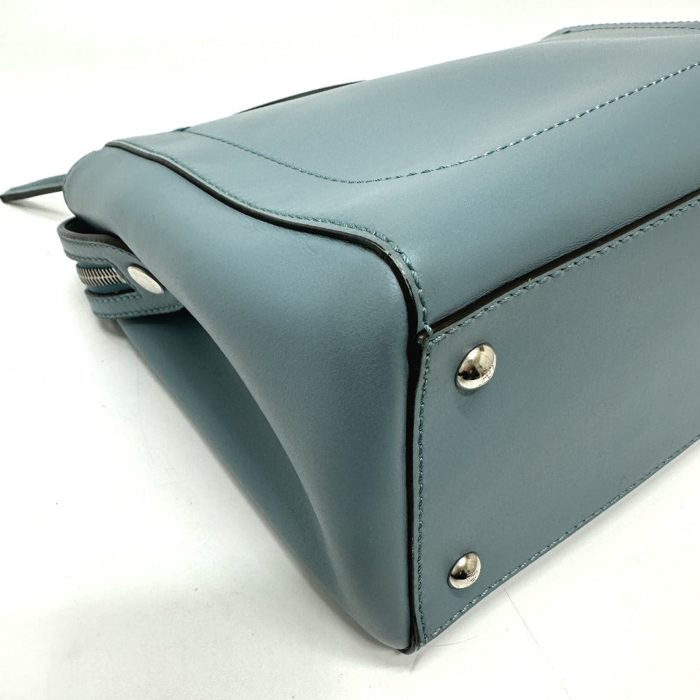 FENDI 8BN293.com 2-Way Bag Shoulder Bag Handbag Leather Women's Blue