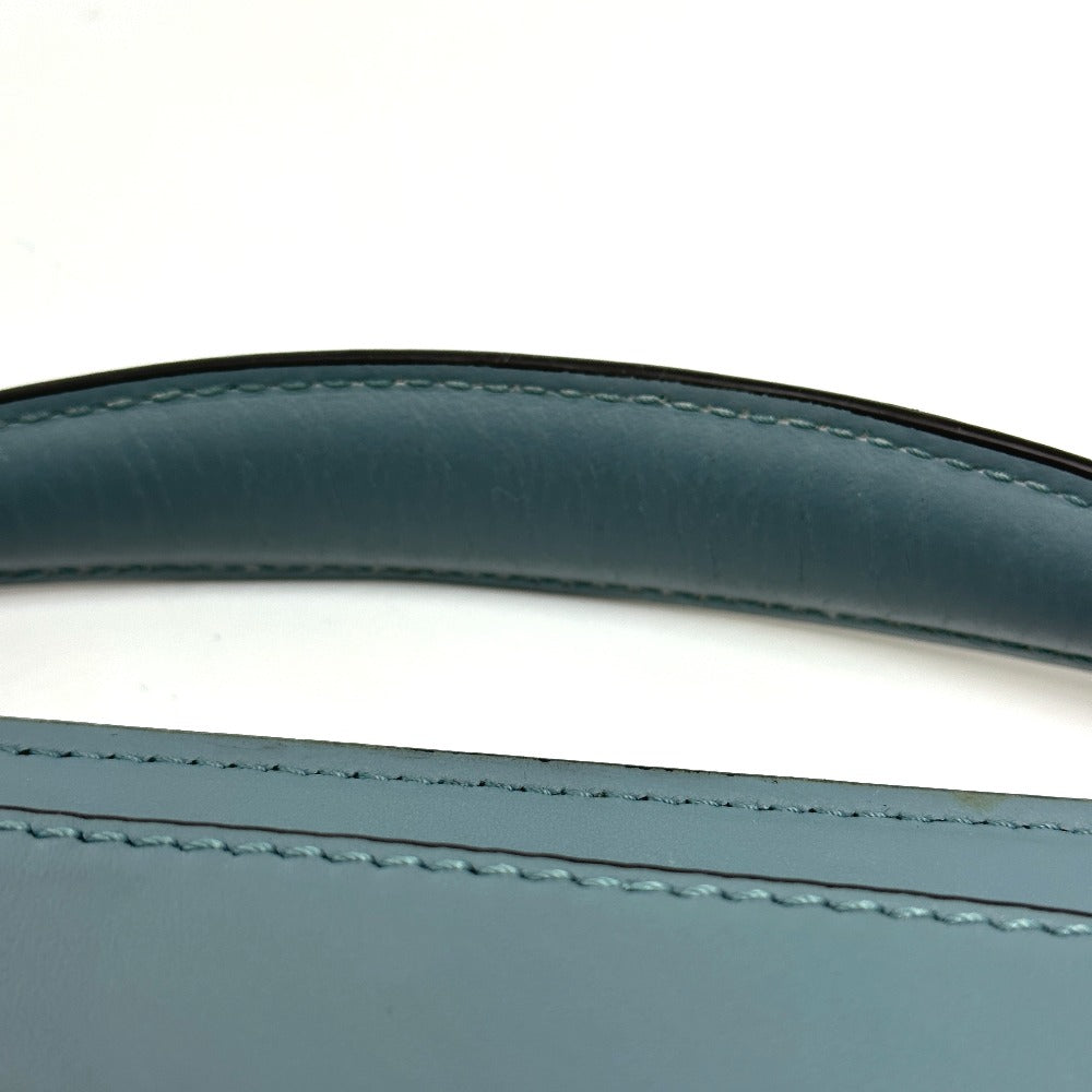 FENDI 8BN293.com 2-Way Bag Shoulder Bag Handbag Leather Women's Blue