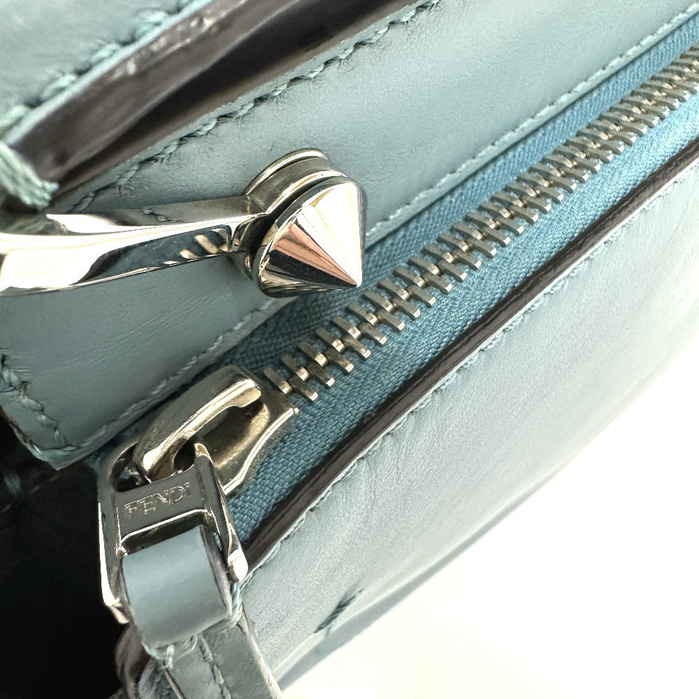 FENDI 8BN293.com 2-Way Bag Shoulder Bag Handbag Leather Women's Blue
