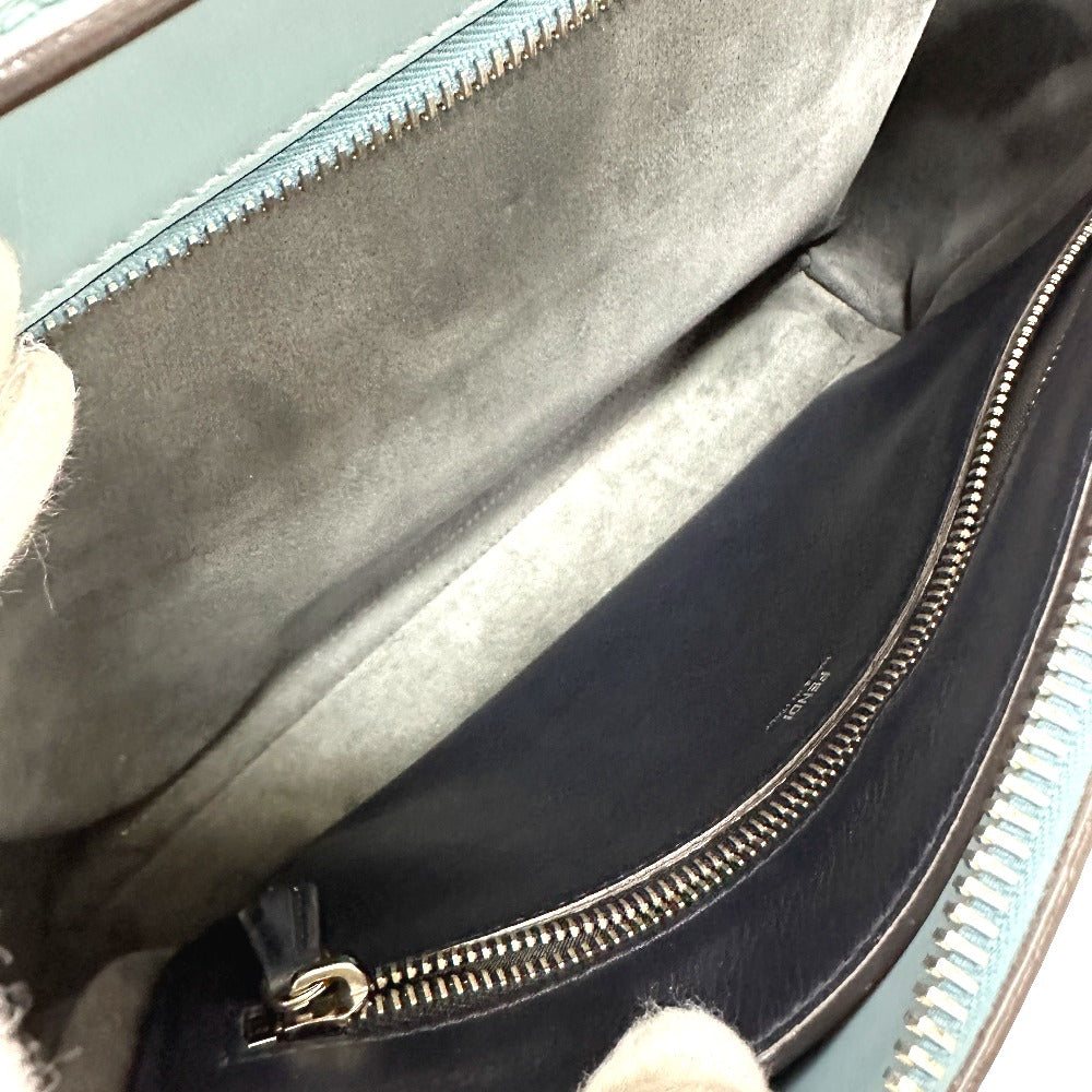 FENDI 8BN293.com 2-Way Bag Shoulder Bag Handbag Leather Women's Blue