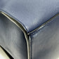 FENDI 7VA400 Two-Handle Briefcase, 2-Way Shoulder/Crossbody Business Bag, Leather, Men's, Navy