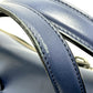 FENDI 7VA400 Two-Handle Briefcase, 2-Way Shoulder/Crossbody Business Bag, Leather, Men's, Navy