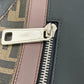 FENDI 8BH253 Zucca Briefcase, 2-Way Business Shoulder Bag/Crossbody Handbag, PVC, Men's, Brown