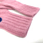 FENDI FXY554 Zucca Patch Gloves with Logo, Wool/Cashmere, Women's, Pink
