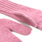 FENDI FXY554 Zucca Patch Gloves with Logo, Wool/Cashmere, Women's, Pink