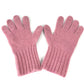 FENDI FXY554 Zucca Patch Gloves, Wool/Cashmere, Women's, Pink