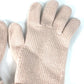 FENDI FXY574 Logo Gloves, Wool, Women's, Light Pink
