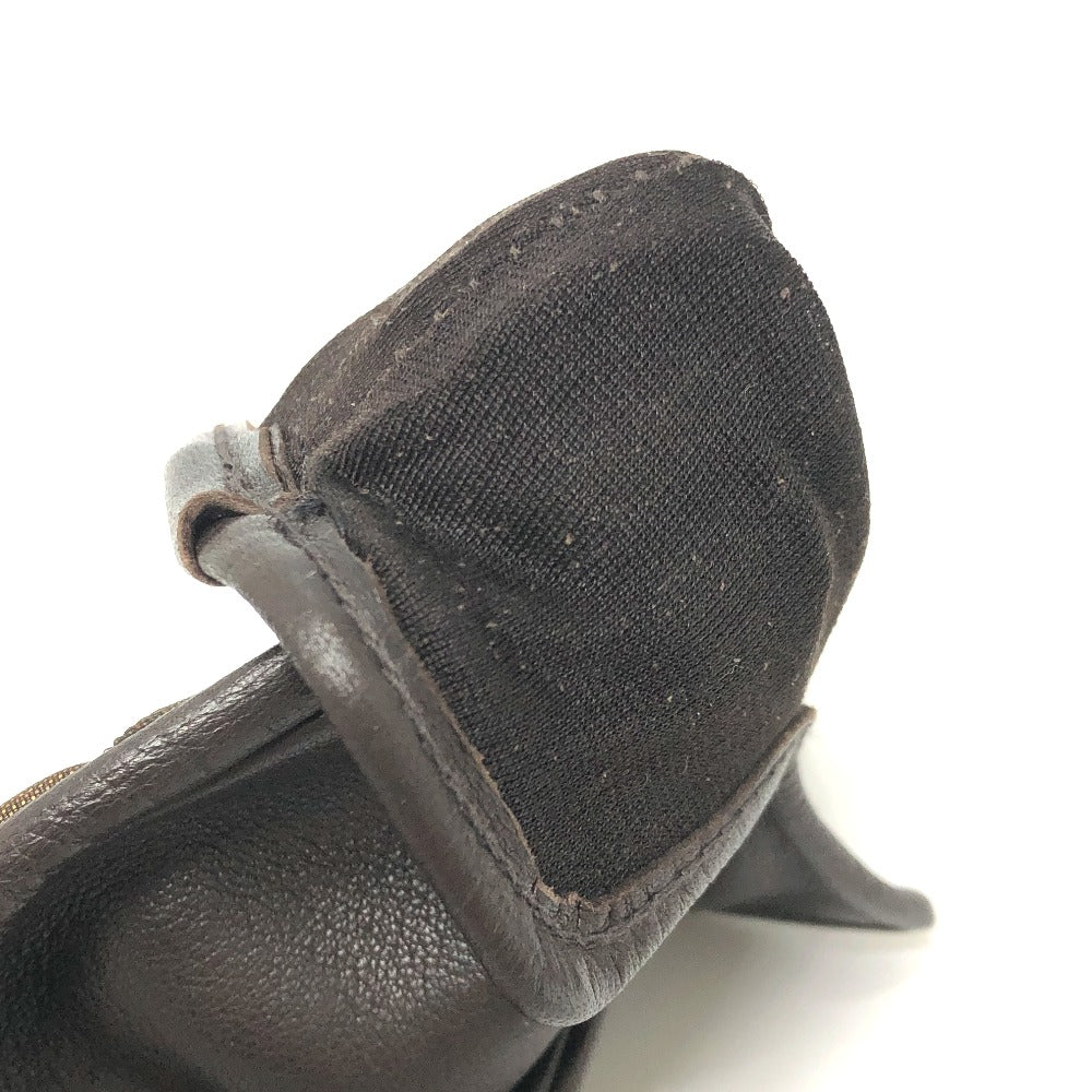 FENDI ズッカ柄 FFロゴ アパレル グローブ 防寒具 冬物 手袋 キャンバス レディース ブラウン