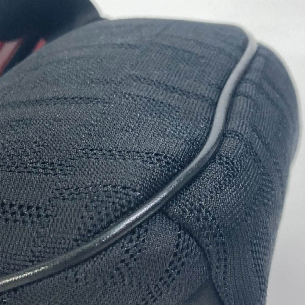 FENDI 7VA483 クロスボディ ショルダーバッグ ズッカ メッシュ カバン ボディバッグ ポリアミド メンズ ブラック