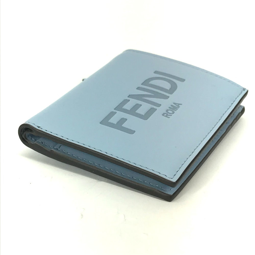 FENDI 8M0468 ロゴ コンパクトウォレット 2つ折り財布 レザー レディース - brandshop-reference