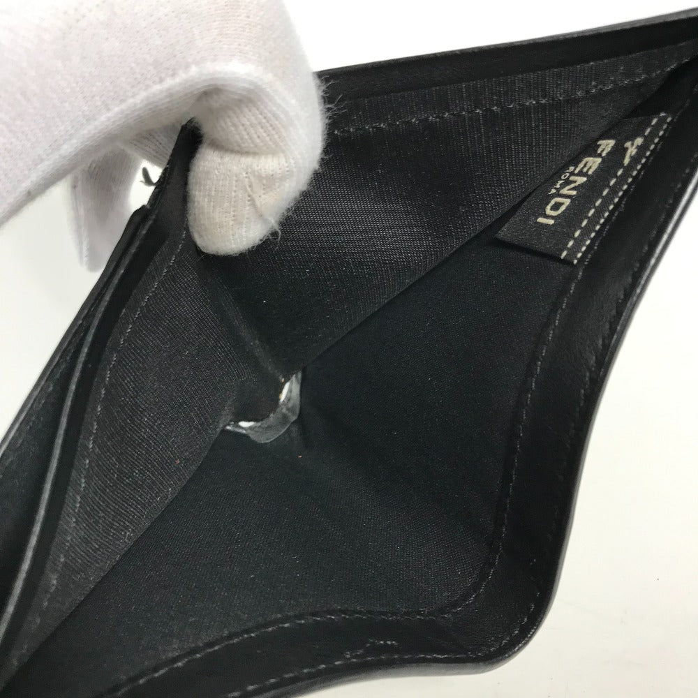 FENDI 7M0169 コンパクトウォレット ジョシュアヴィーダス  Joshua Vides コラボ 札入れ 2つ折り財布 レザー メンズ