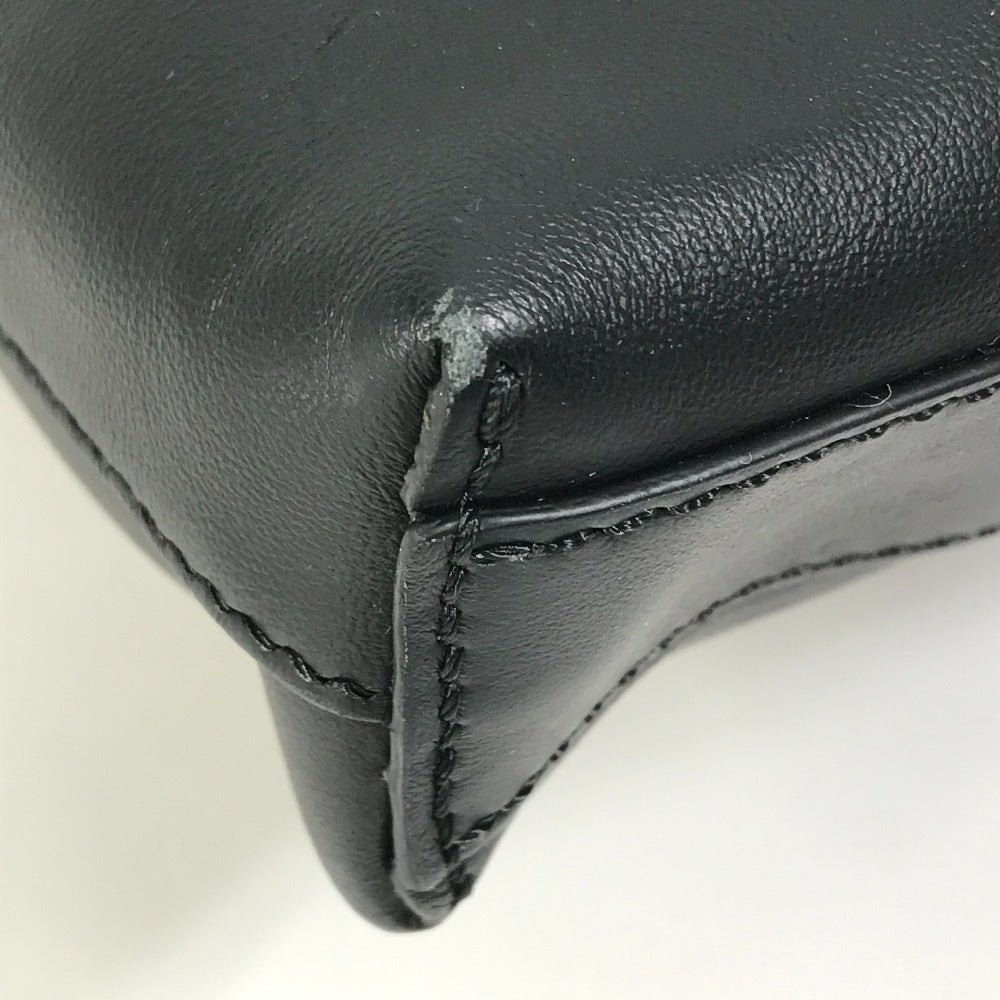 FENDI 7VA470 斜め掛け クラッチバッグ モンスター バグス 2WAY メッセンジャーバッグ カバン ショルダーバッグ レザー メンズ ブラック