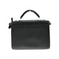 FENDI 7VA422 Selleria Peekaboo Fit Mini 2WAY Back Business Bag Bag Handbag Leather Unisex Black