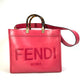 FENDI 8BH386 Sunshine Shopper Shoulder Bag, 2-Way Tote Bag, Leather, Women's, Pink
