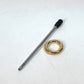 FENDI CHAOS Scribble Pen pen-shaped earrings, metal, silver, for women.