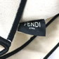 FENDI 8BH379 Logo Roma Shopper Bag Large Tote Bag Canvas Women's Grezzo Natural Beige &amp; Black