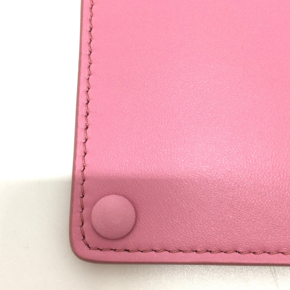FENDI 7AR907 Peekaboo Bag-in Pocket Flat Bag Accessory Pouch Leather Women's Pink