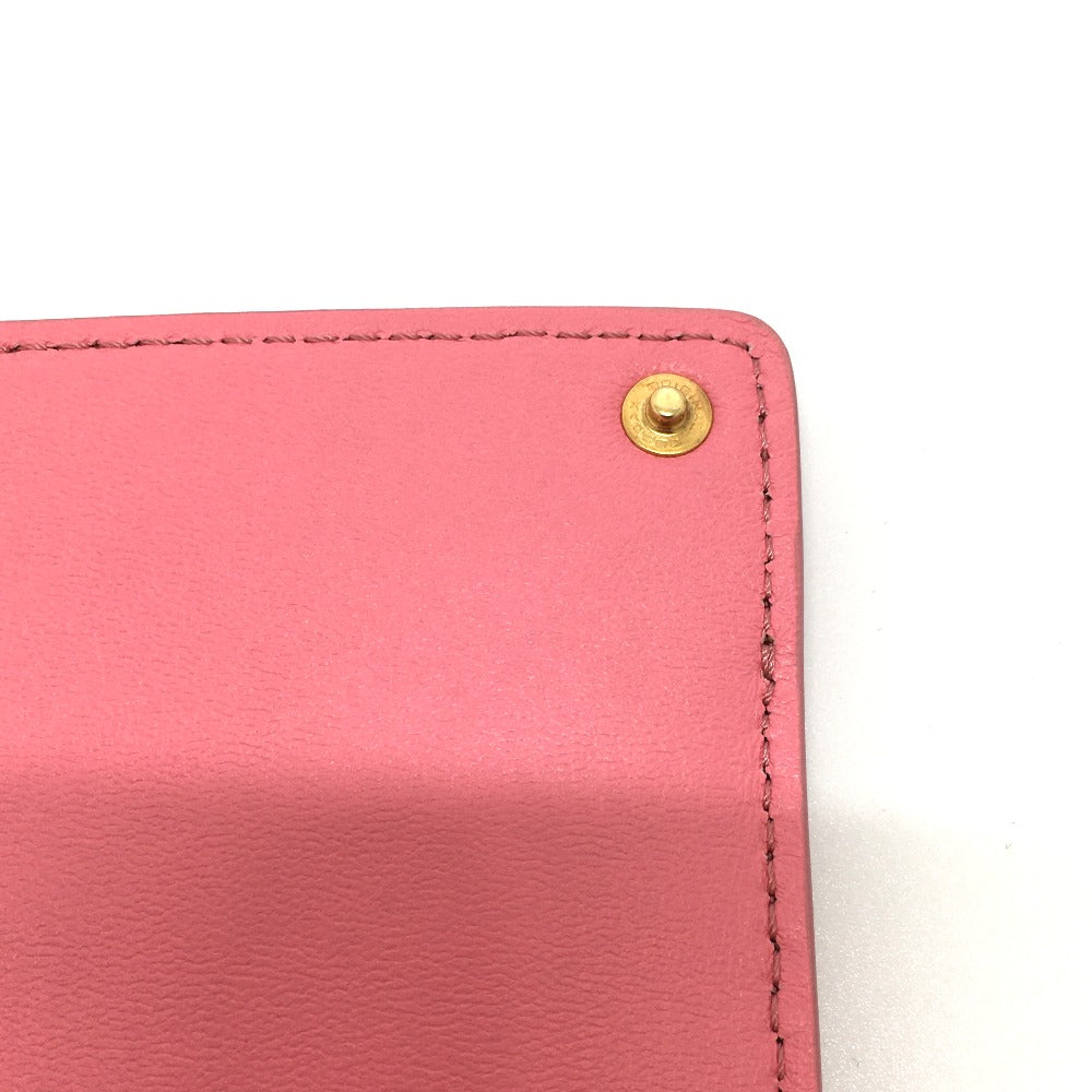 FENDI 7AR907 Peekaboo Bag-in Pocket Flat Bag Accessory Pouch Leather Women's Pink