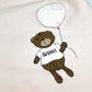 FENDI BUJ127 Zucca Bear Baby Sleeping Bag, Swaddle, Bedding, Blanket, Cotton, Kids, Pink